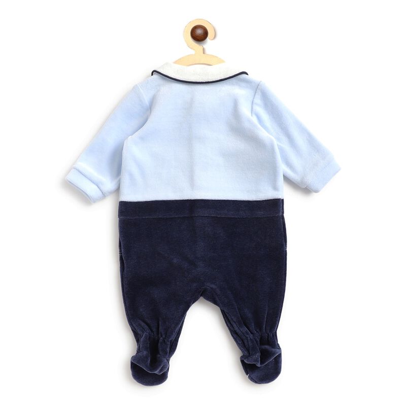 Velour Babysuit-Front Opening image number null